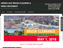 Tablet Screenshot of greenleafbrush.com